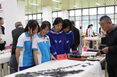 文化館服務宣傳周 | 平涼一中書畫筆會 館校攜手，繪出校園文化新風景